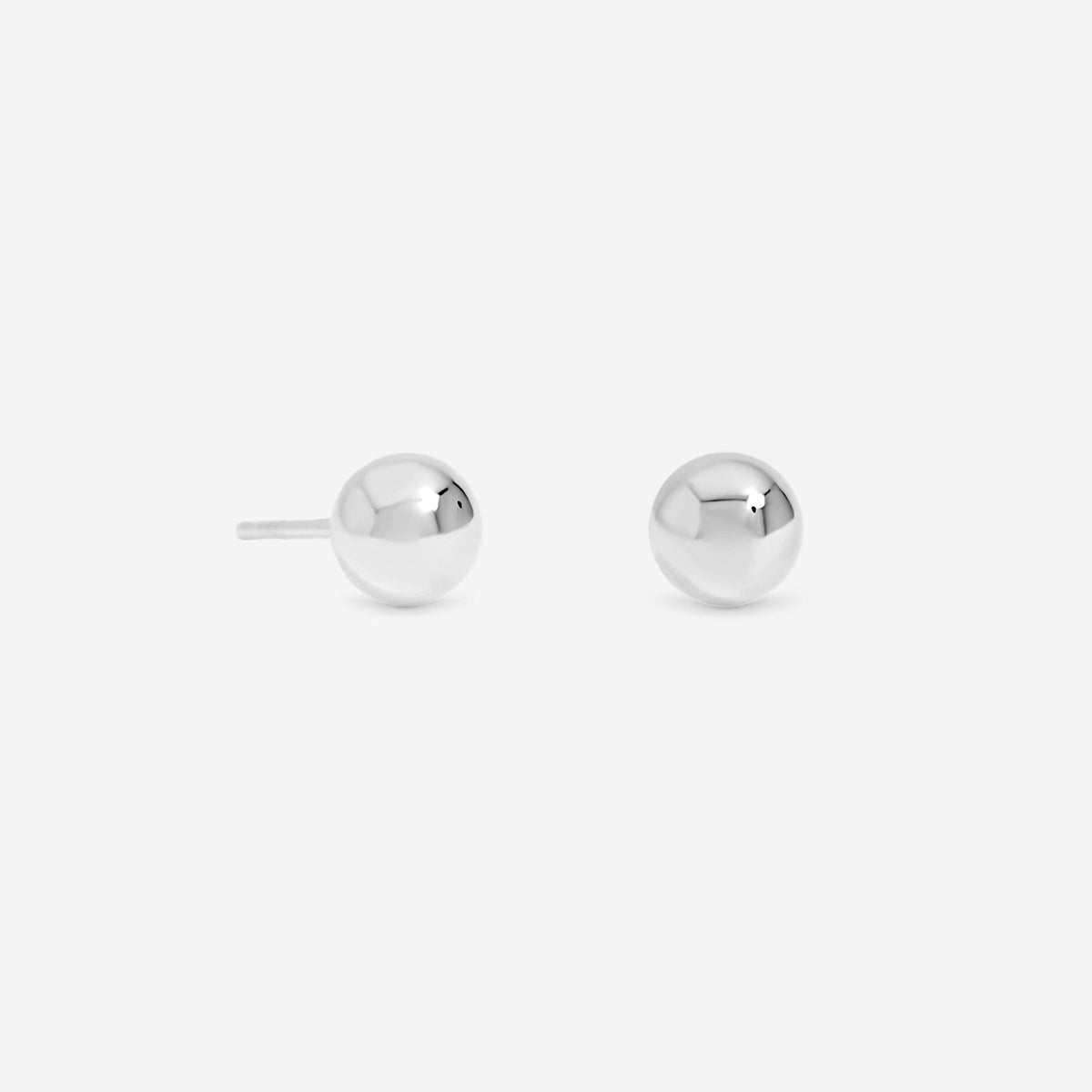 Simply Silver 925 Sterling Silver 6mm Polished Ball Stud Earrings