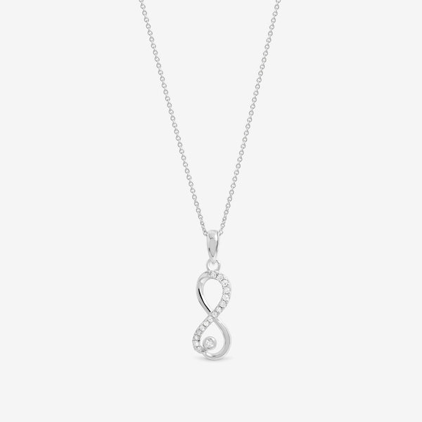 Simply Silver 925 Sterling Silver Infinity Pendant - Gift Pouch