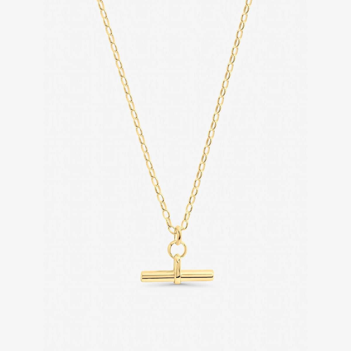 Inicio Gold T-Bar Necklace - Gift Pouch