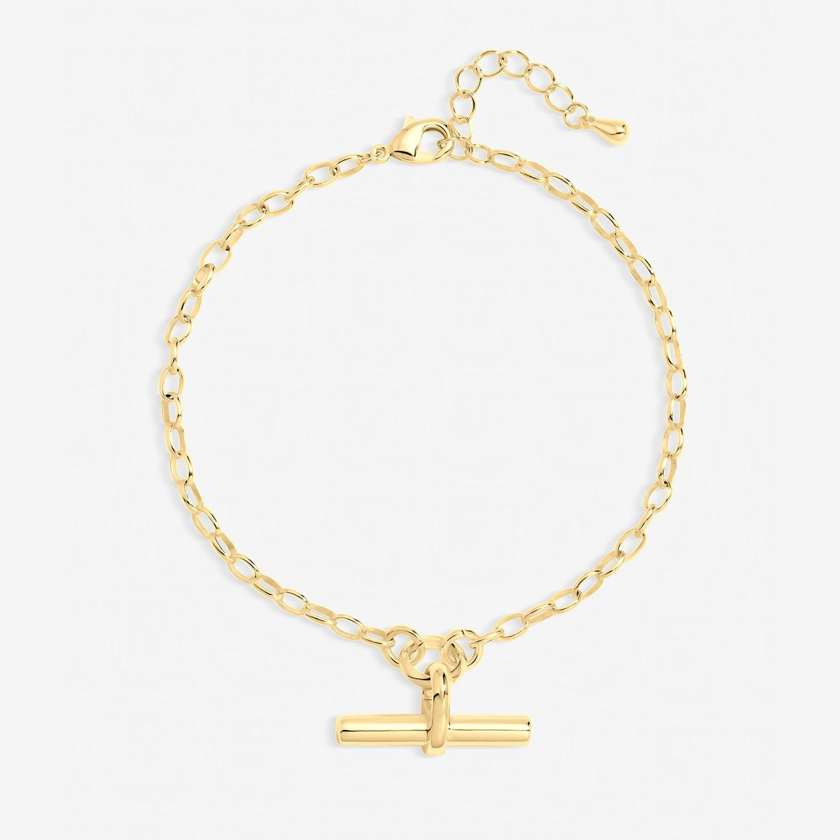Inicio Gold T-Bar Bracelet - Gift Pouch