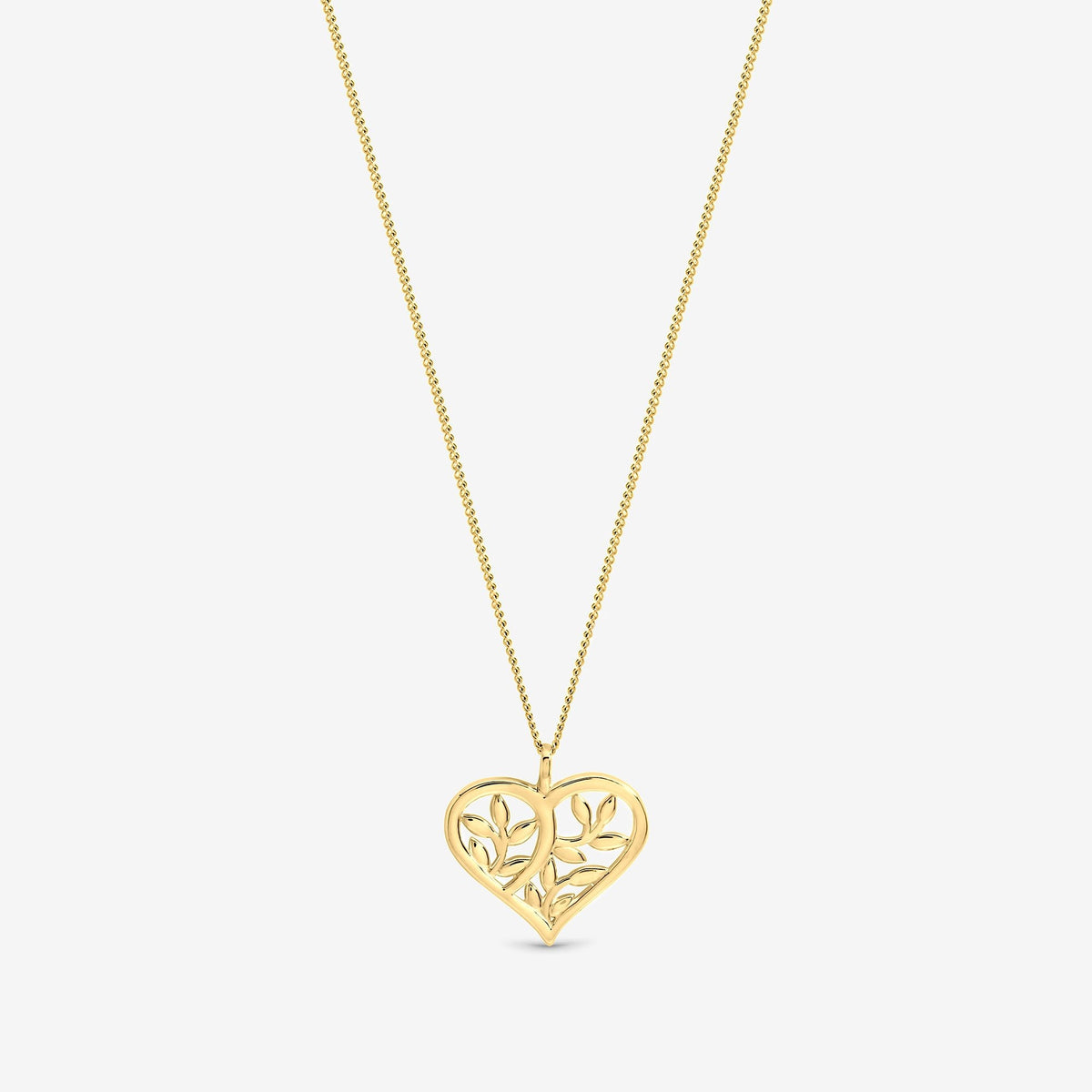 Inicio Gold Polished Tree Of Love Pendant