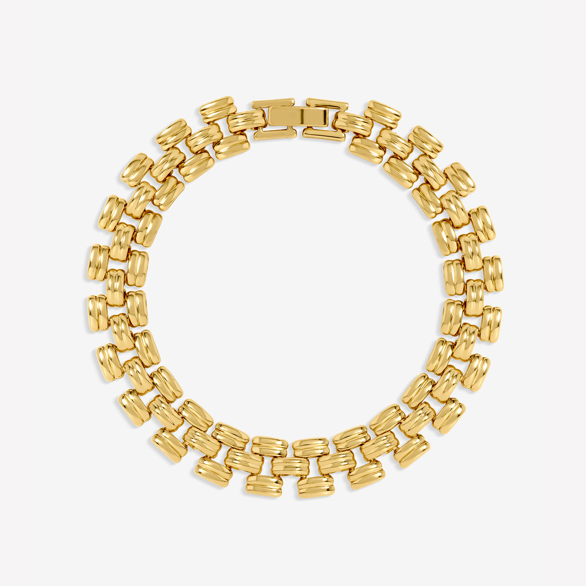 Gold Plated Gate Chain Bracelet