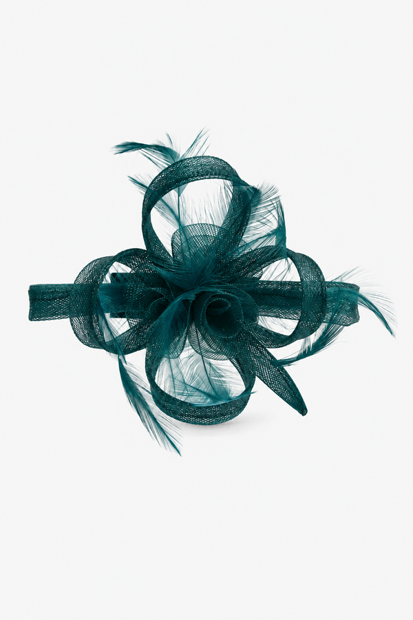 Jon Richard Emerald Small Fascinator Clip