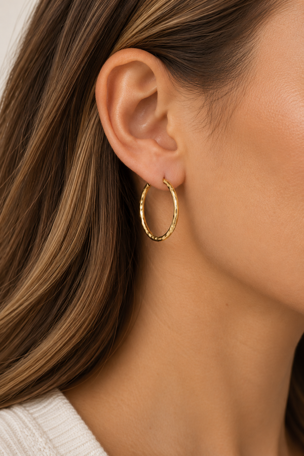 Inicio Gold Molten Small Sleeper Hoops