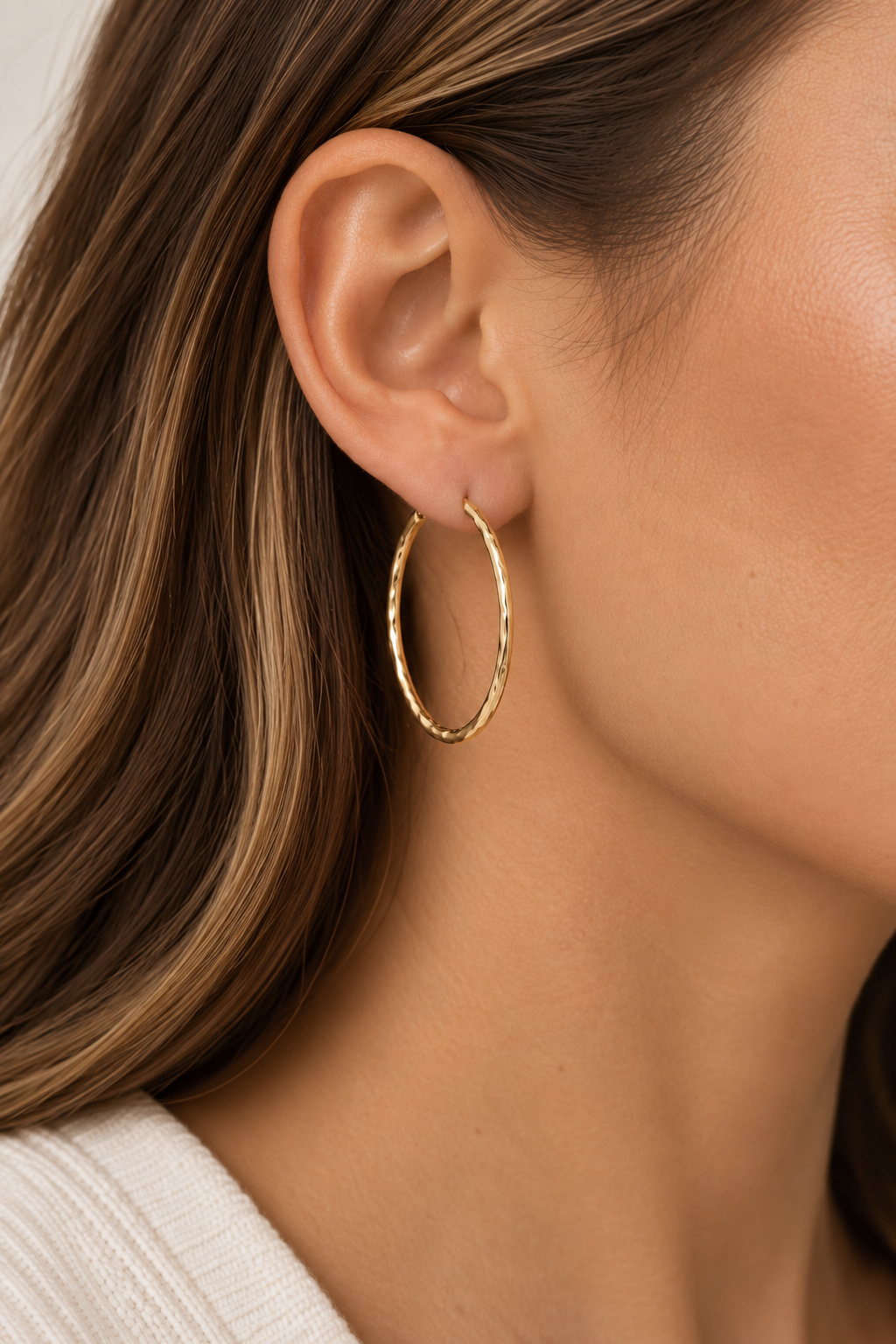 Inicio Gold Molten Large Sleeper Hoops