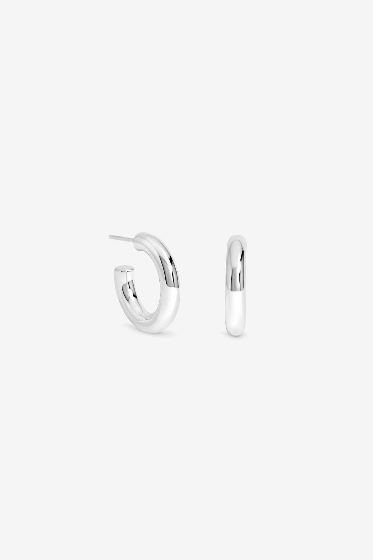 Silver Chubby Small Hoop