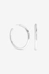 Silver Chubby Large Hoop