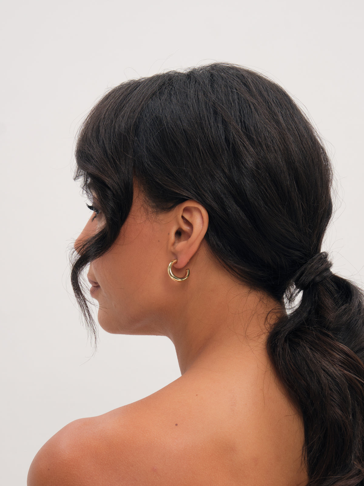 Inicio Gold Chubby Small Hoop Earrings
