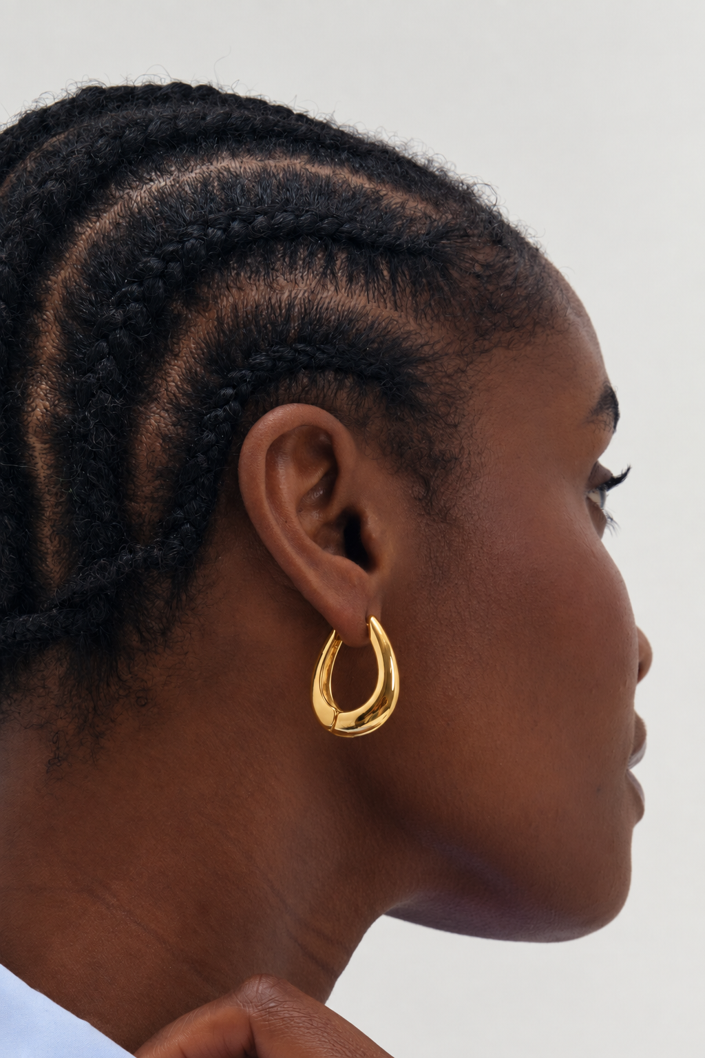 Inicio Gold Oval Hoops