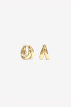 Gold Double Row Hoops