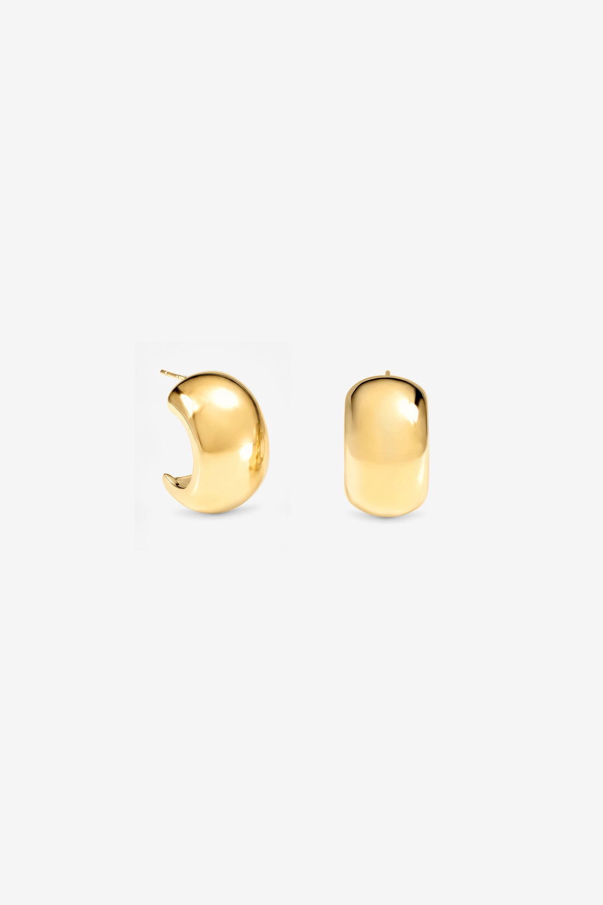 Gold Fluid Hoops