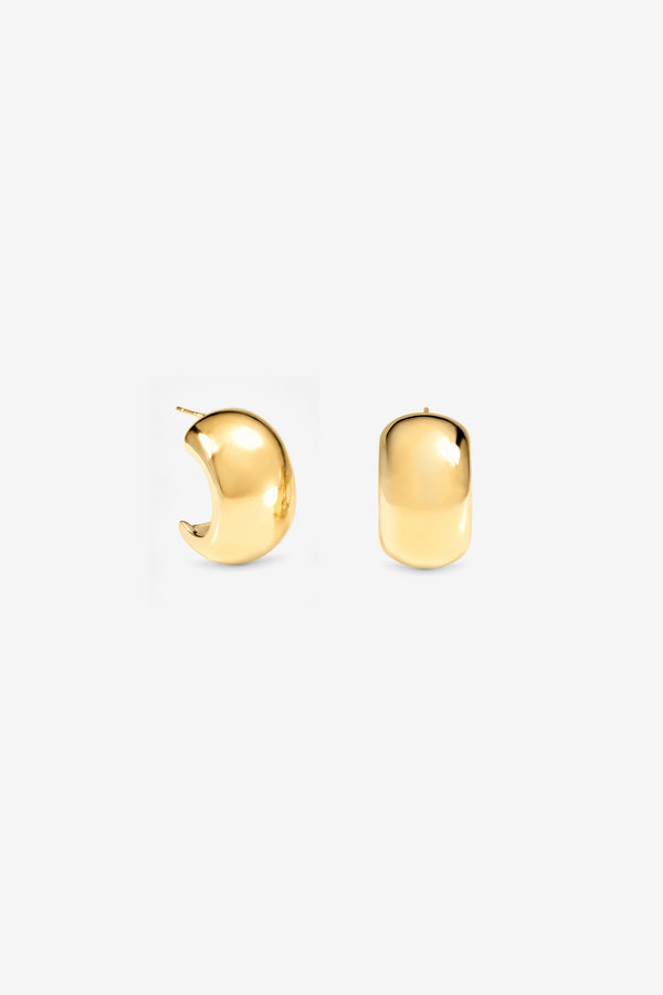 Gold Fluid Hoops