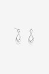 Silver Polished Infinity Earrings
