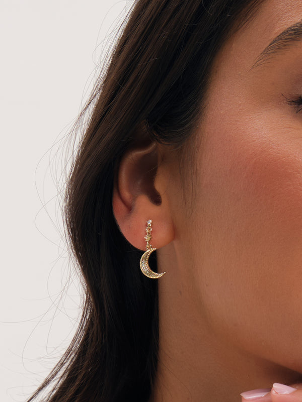Inicio Gold Mismatch Celestial Earrings