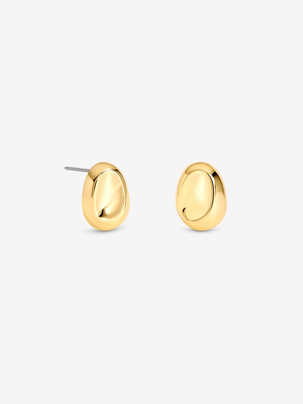 Inicio Gold Small Thumbprint Earrings