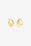 Gold Large Thumbprint Earrings