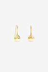 Gold Fluid Teardrop Earrings