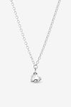 SILVER MOLTEN HEART NECKLACE