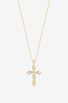 Inicio Gold Bezel Cross Necklace