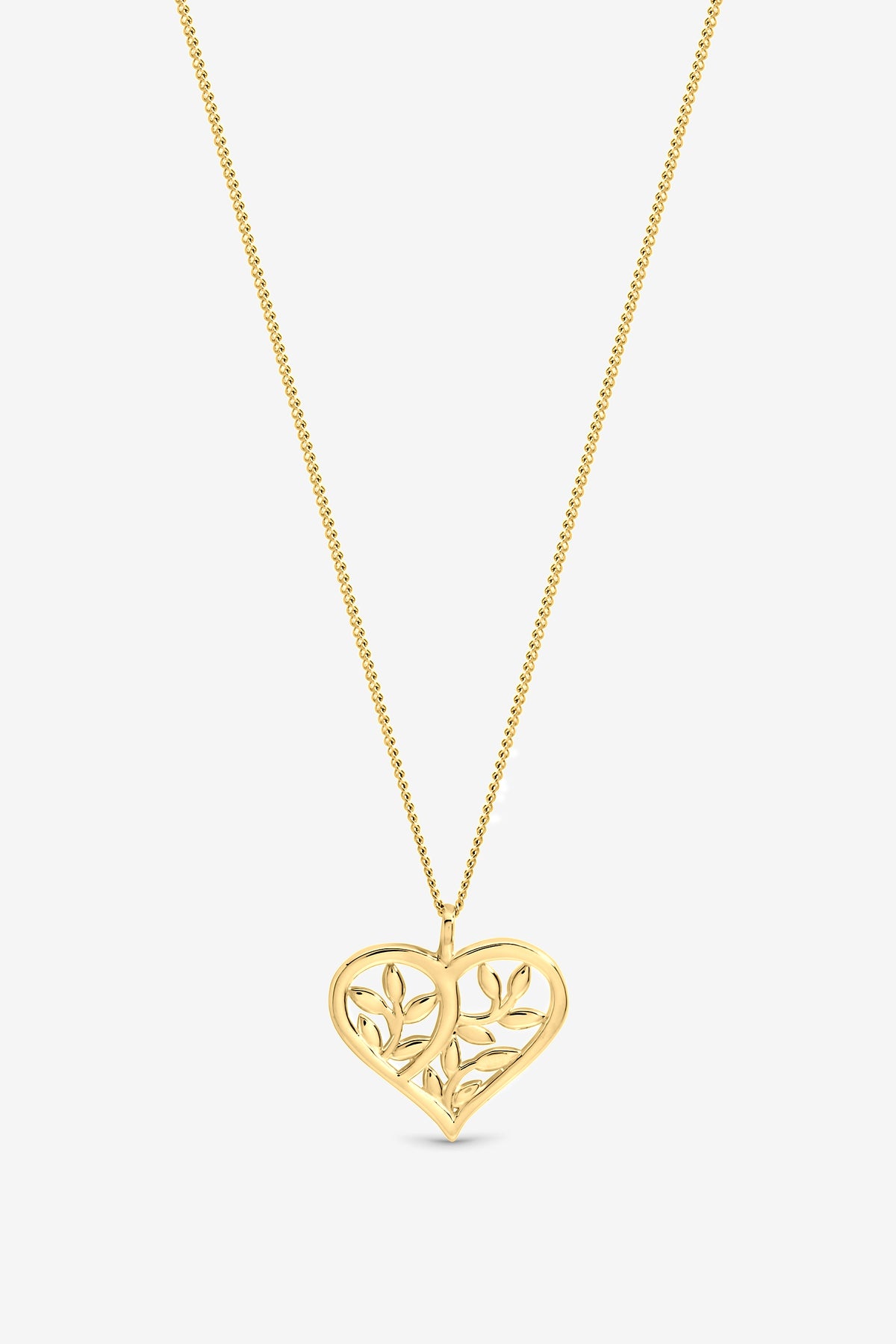 Inicio Gold Polished Tree Of Love Pendant