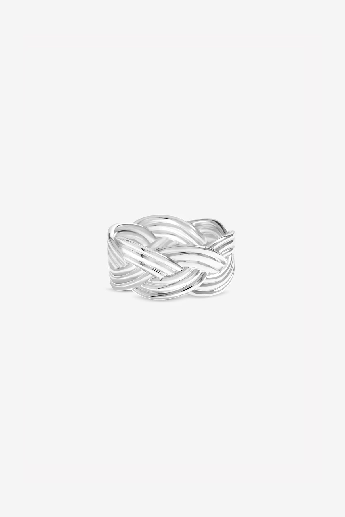 CHUNKY TEXTURED PLAITED RING - XL