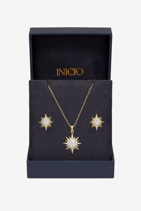 Inicio Gold Crystal Star Set