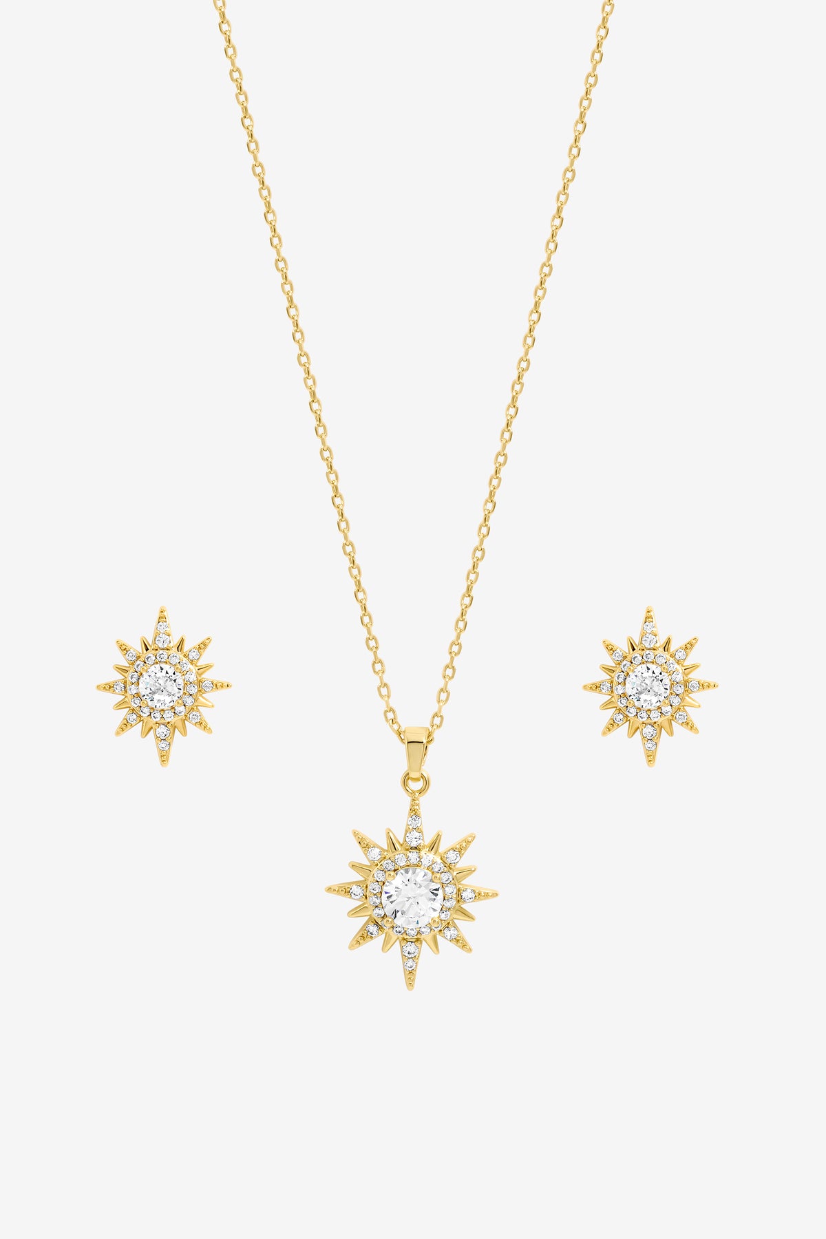 Inicio Gold Crystal Star Set