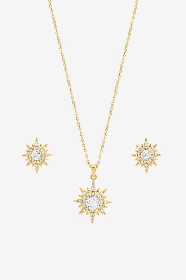 Inicio Gold Crystal Star Set