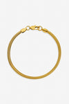 Inicio Men's Gold Plated Waterproof Snake Chain Bracelet - Gift Pouch