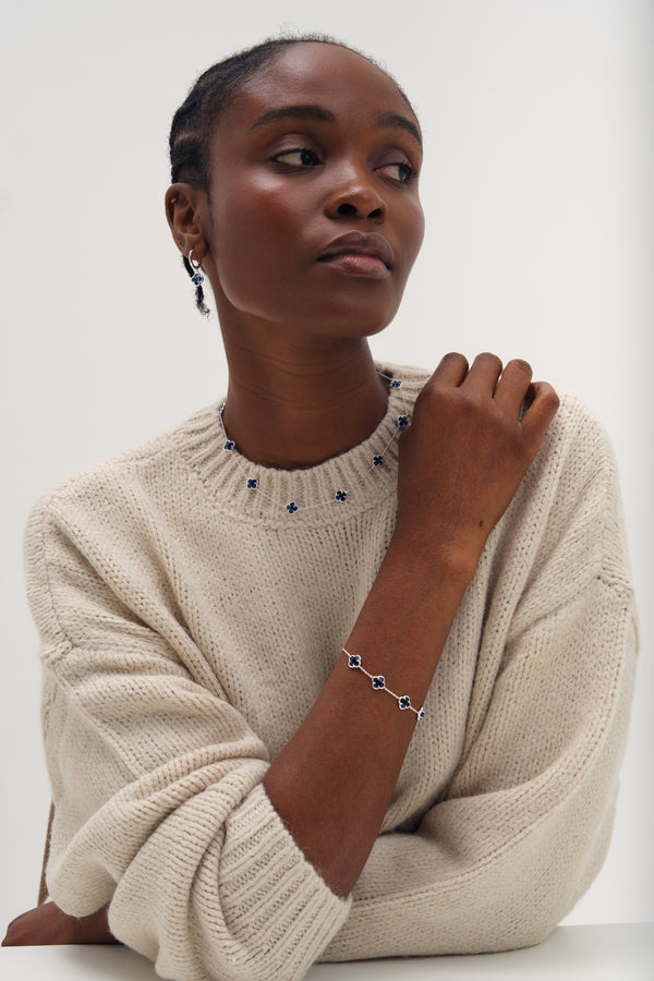 Inicio Sapphire Clover Bracelet