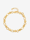 Inicio Gold Polished Link Chain Bracelet - Gift Pouch