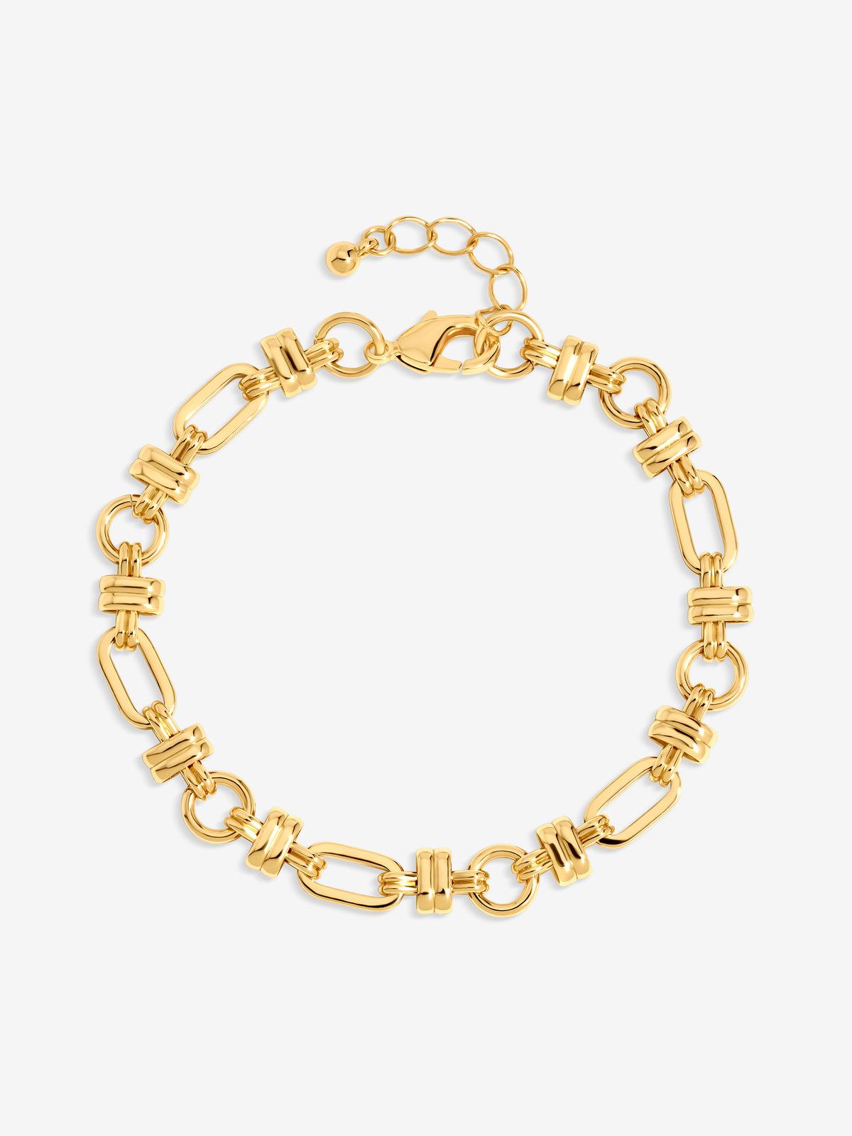 Inicio Gold Polished Link Chain Bracelet - Gift Pouch