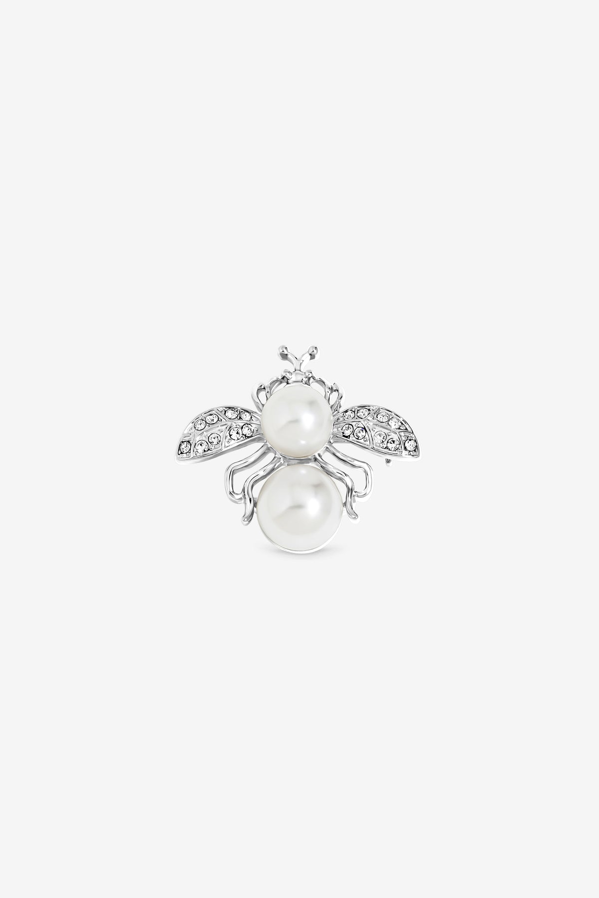 Jon Richard Pearl Crystal Bee Brooch