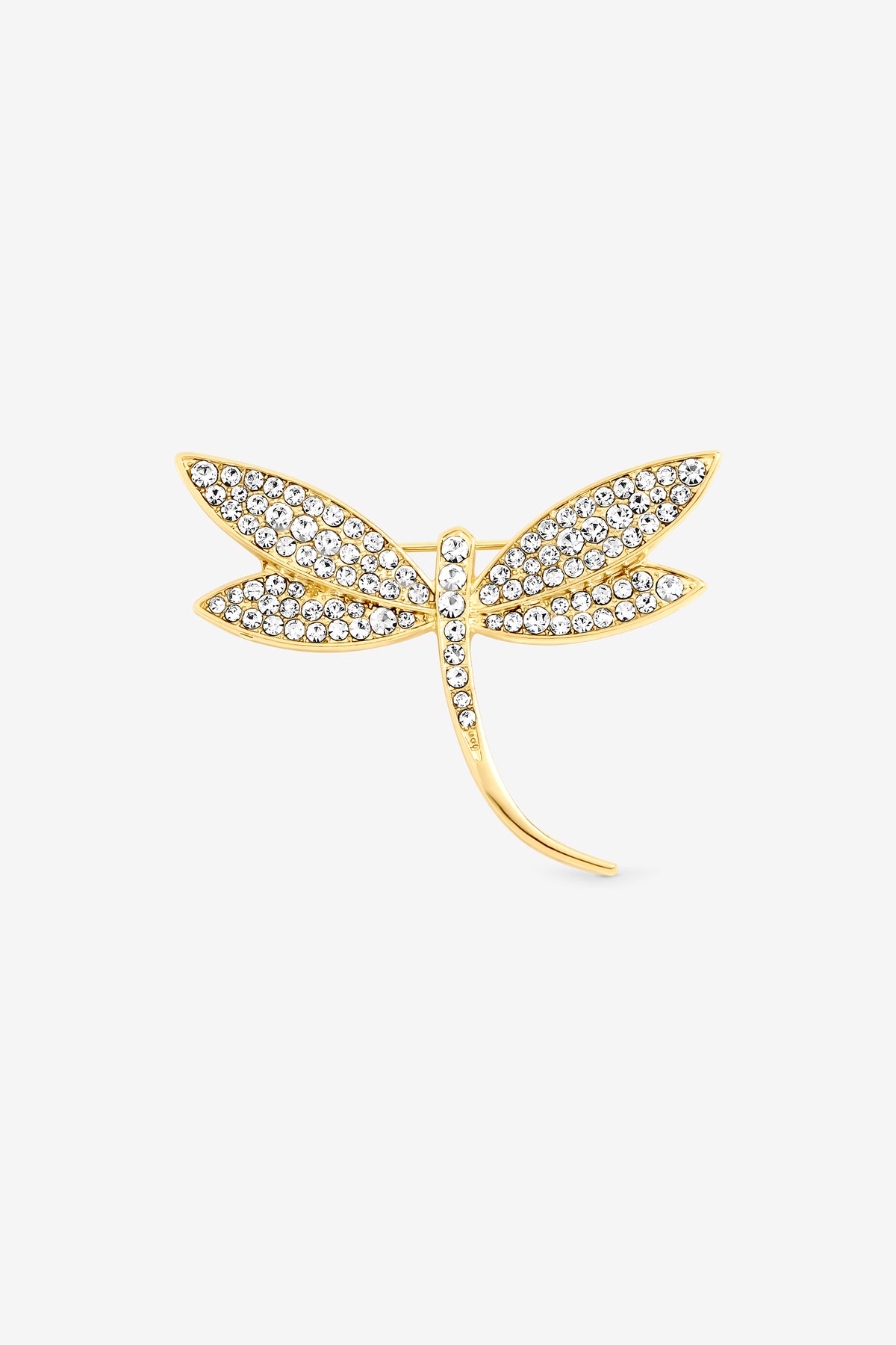 Jon Richard Gold Crystal Dragonfly Brooch