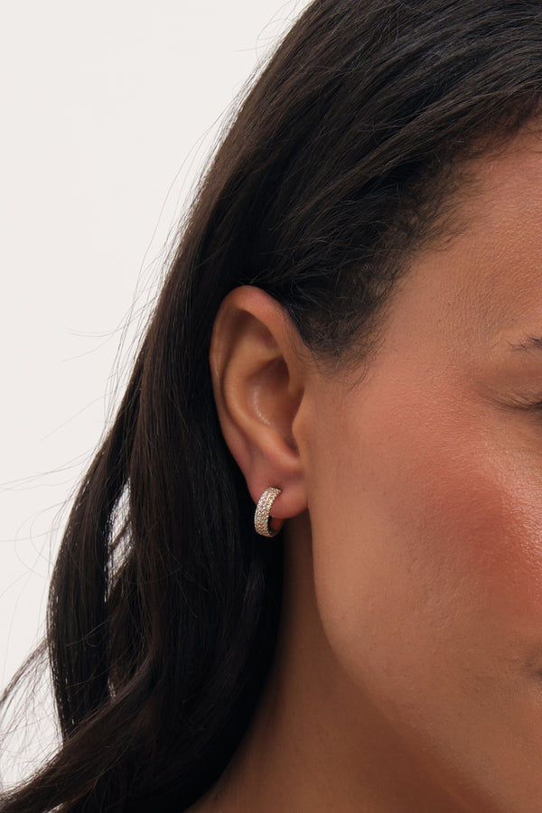 Jon Richard Gold Plated Stud And Hoop Earrings - Pack Of 2