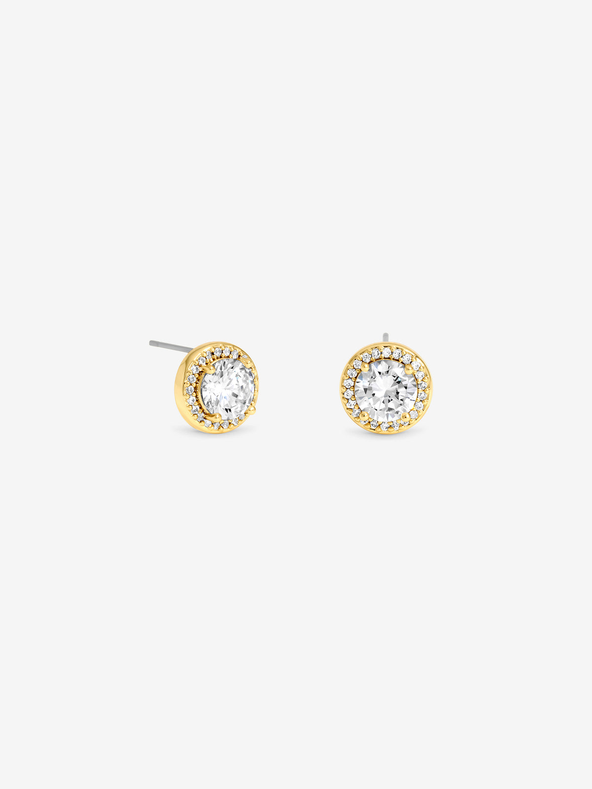 Jon Richard Gold Plated Cubic Zirconia Stud Earrings
