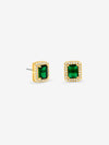 Jon Richard Gold Plated And Emerald Perfume Bottle Earrings
