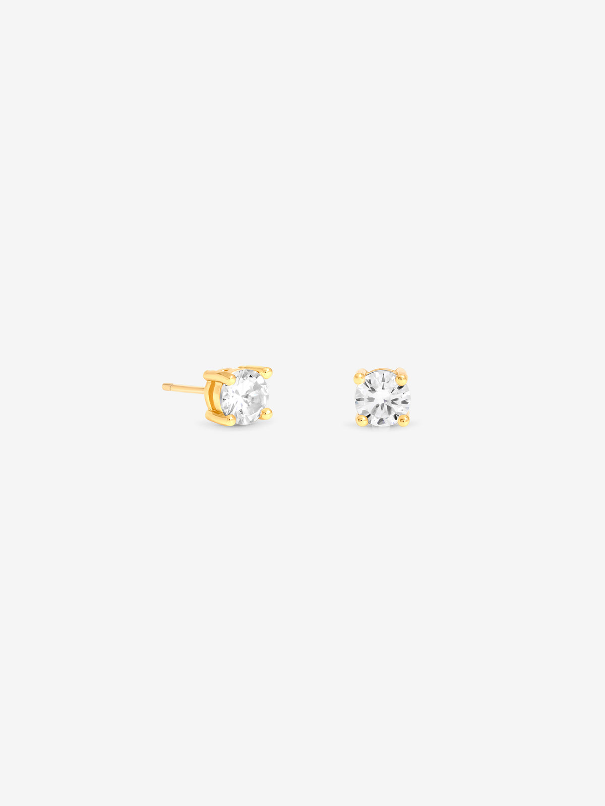 Jon Richard Gold Plated And Crystal Small Round Stud Earrings
