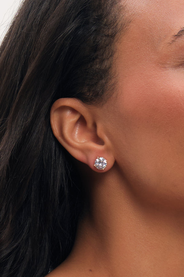 Jon Richard Gold Plated And Crystal Medium Round Studs