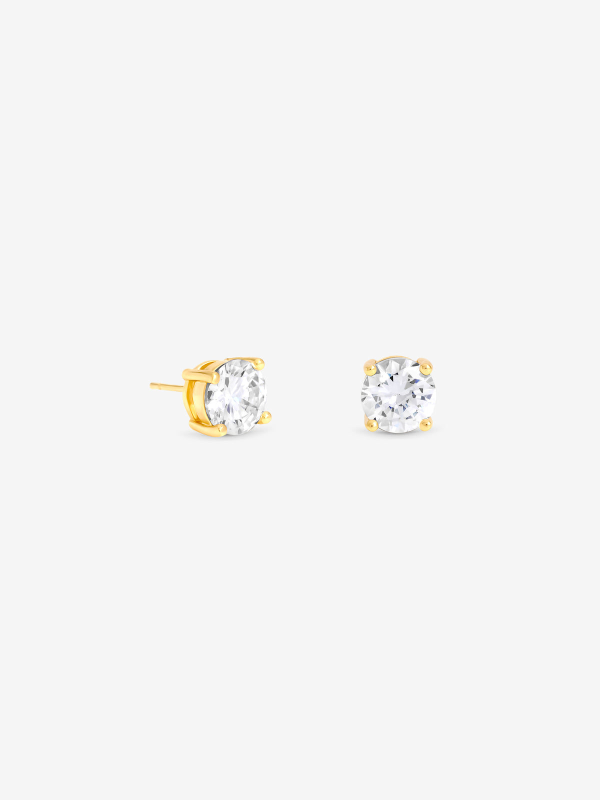 Jon Richard Gold Plated And Crystal Large Round Studs