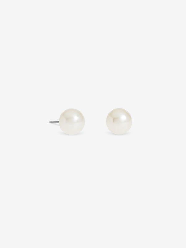 Jon Richard Cream Large 12mm Pearl Earrings