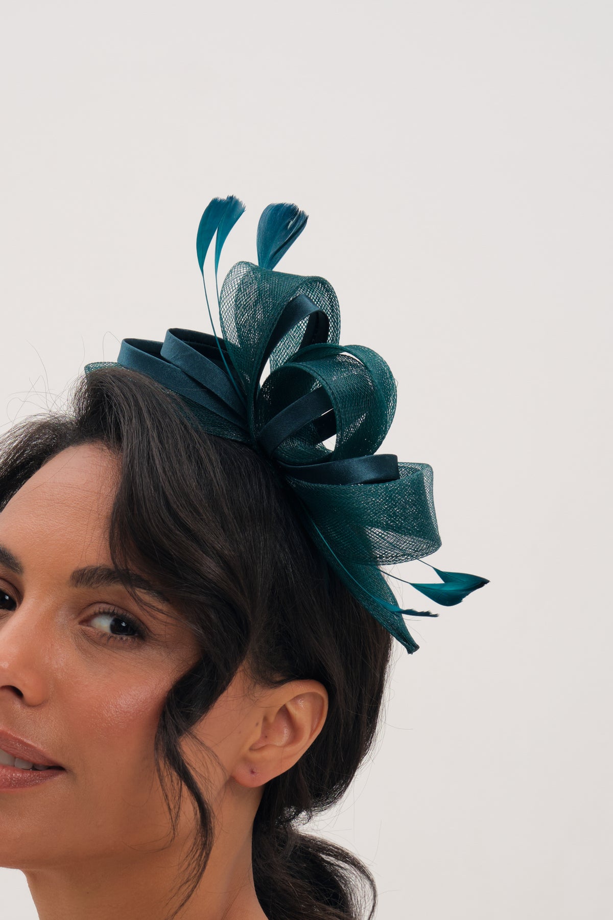 Jon Richard Emerald Medium Fascinator Headband