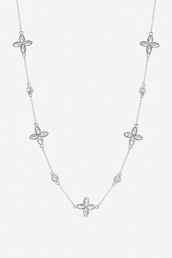 Jon Richard Silver Plated and Crystal Clover Allway