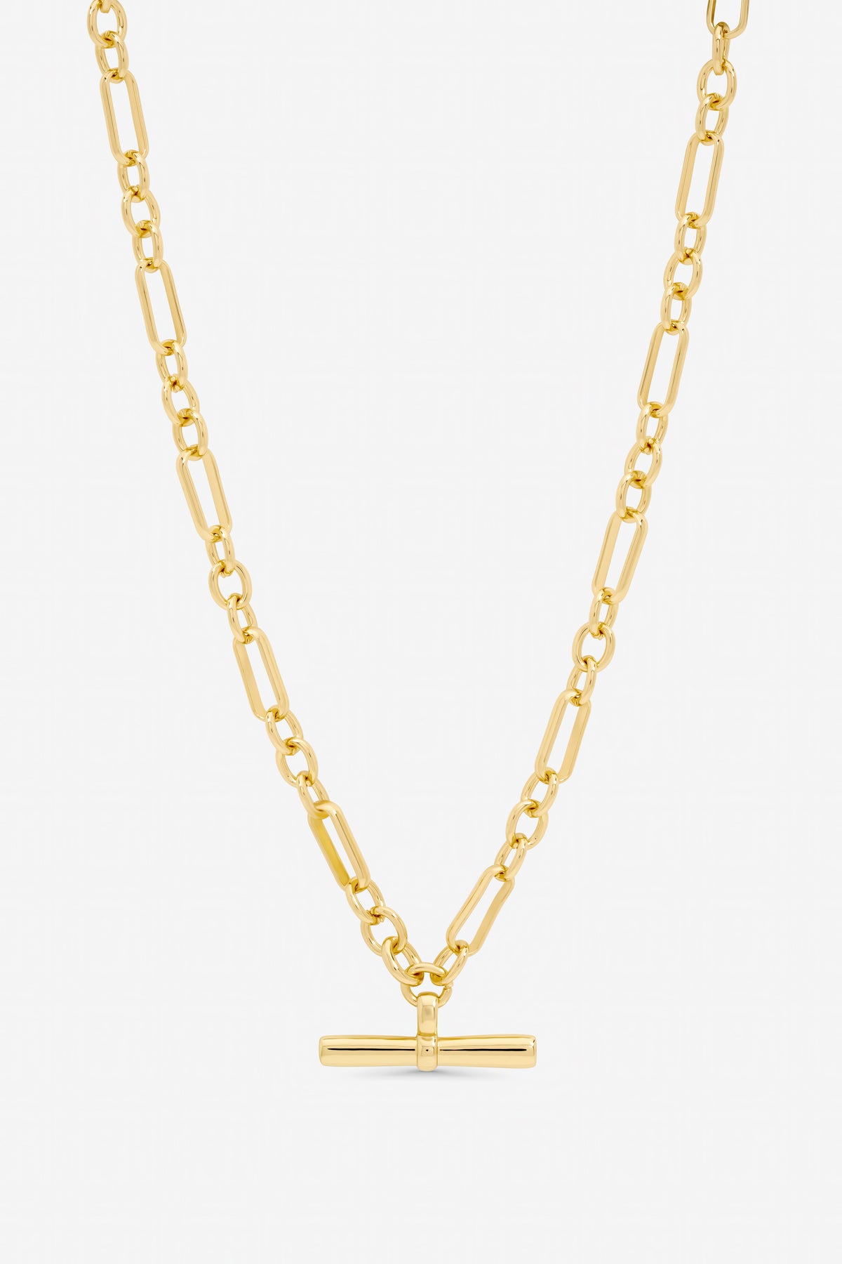 Jon Richard Gold Plated Luxe T-Bar Necklace