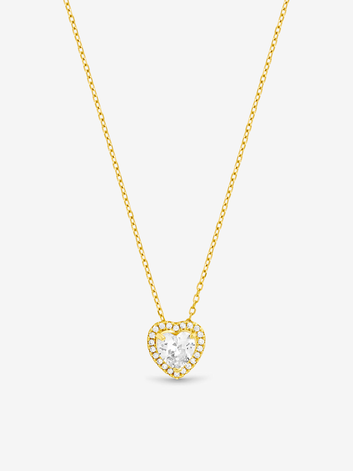 Jon Richard Gold Plated And Crystal Halo Heart Pendant