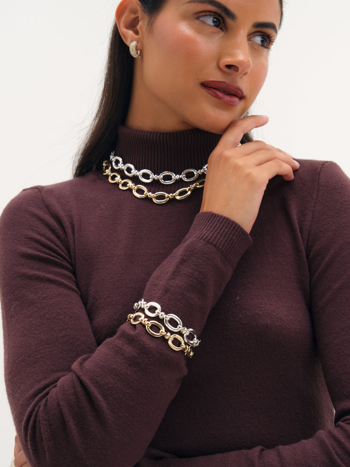 Jon Richard Gold Plated Open Link Bracelet