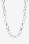 JON RICHARD SILVER PLATE OPEN LINK NECKLACE