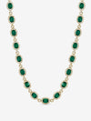 Jon Richard Gold Plated And Emerald Halo Necklace