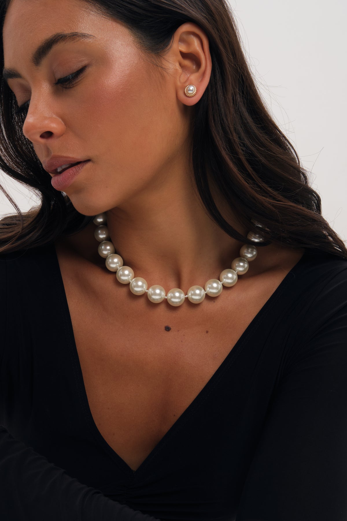 Jon Richard 18" Large Cream Pearl Necklace