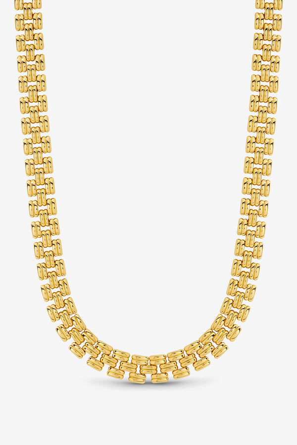 Jon Richard Gold Plate Gate Chain Necklace